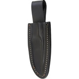 Flexcut Hawthorne Drifter G-Wood Knife - Full Tang 1095HC Clip Point With Brown G-Wood Handle And Leather Sheath by Flexcut