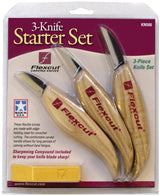 Flexcut Knife Starter Set KN500 - Ergonomic Wood Handles And High Carbon Steel Blades For Precise Carving by Flexcut