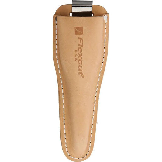 Flexcut Sloyd Knife KN50 - Carbon Steel Blade, 7.5 Inch Overall, Wood Handle With Tan Leather Belt Sheath by Flexcut