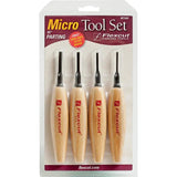 Flexcut Parting Micro Tool Set 45 Degree For Woodturning - 5.5 Inch Overall Length With MT31 MT32 MT33 MT34 by Flexcut