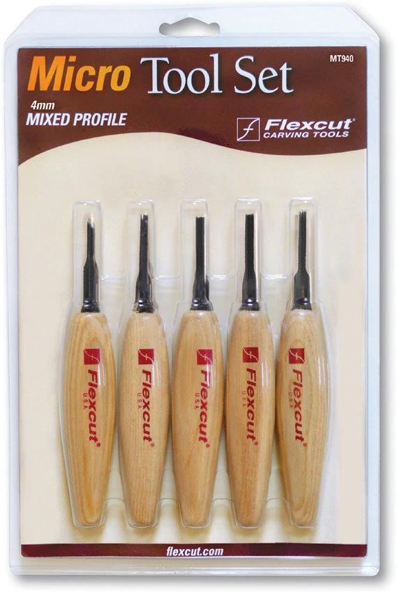 Flexcut Mixed Profile Micro Tool Set MT940 by Flexcut