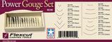 Flexcut Deluxe Power Gouge Set RG100 - 14 Piece Set For Roughing Out And Detailing by Flexcut