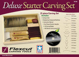 Flexcut Deluxe Starter Carving Set SK108 Includes Sixteen High Carbon Steel Carving Knives by Flexcut