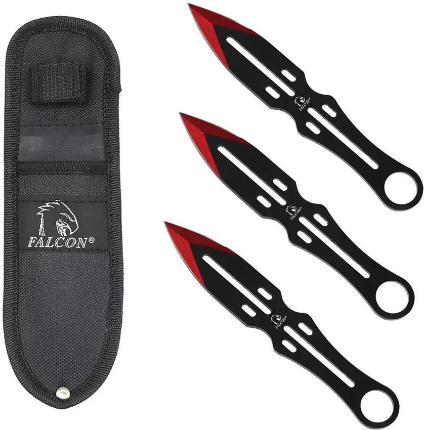 Falcon Throwing Knife Set Red A5103RD by Falcon