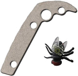 Flytanium AD 20.5 Backspacer For Demko Knives - Stonewash Titanium Construction For Durable Performance by Flytanium