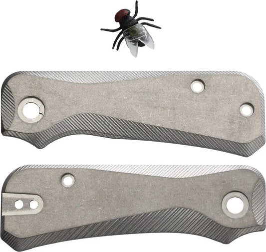 Flytanium Baby Banter Scales SW Ti - Stonewash Titanium Construction With Tip-Up Pocket Clip Holes by Flytanium