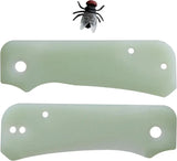 Flytanium Baby Banter Scales Jade G10 - Right Hand Carry With Tip-Up Pocket Clip Holes For Civivi Baby Banter by Flytanium