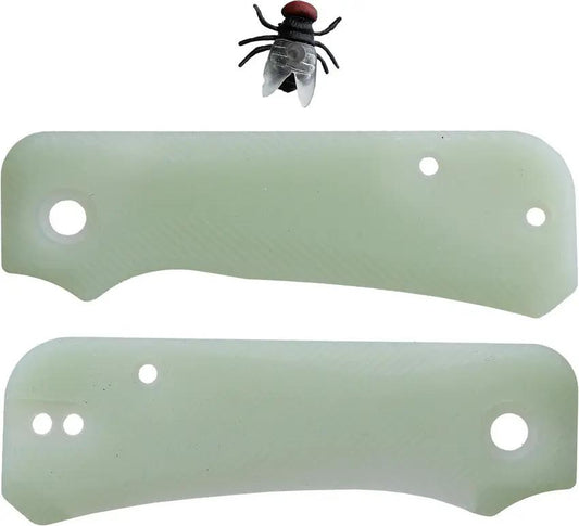 Flytanium Baby Banter Scales Jade G10 - Right Hand Carry With Tip-Up Pocket Clip Holes For Civivi Baby Banter by Flytanium