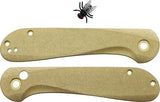 Flytanium Button Lock Elementum Brass - Brass Construction With Tip Up Clip For Right Hand Carry by Flytanium