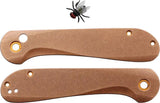 Flytanium Button Lock Elementum Copper - Copper Construction And Tip Up Pocket Clip For Right Hand Carry by Flytanium