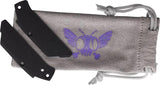 Flytanium Arcade Shark-Lock Blue CF Fly-1307 - Carbon Fiber Inlay On Slate Blue Aluminum Handle With S35VN Blade by Flytanium