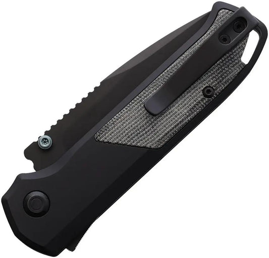 Flytanium Arcade Shark-Lock Void Black FLY-1310 - Black DLC S35VN Blade, Extended Tang, Extra G10 Inlays by Flytanium