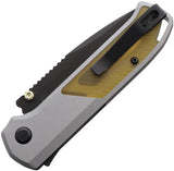 Flytanium Arcade Shark-Lock Ultem Fly-1312 - Black DLC S35VN Blade Gunmetal Aluminum Handle by Flytanium