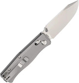 Flytanium BEEF Crossbar Lock Knife - D2 Tool Steel Drop Point Blade Gray G10 Handle by Flytanium
