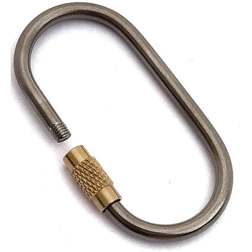 Flytanium Ti Oval Keyring - Titanium Construction With Brass Closure For Lightweight Durability by Flytanium