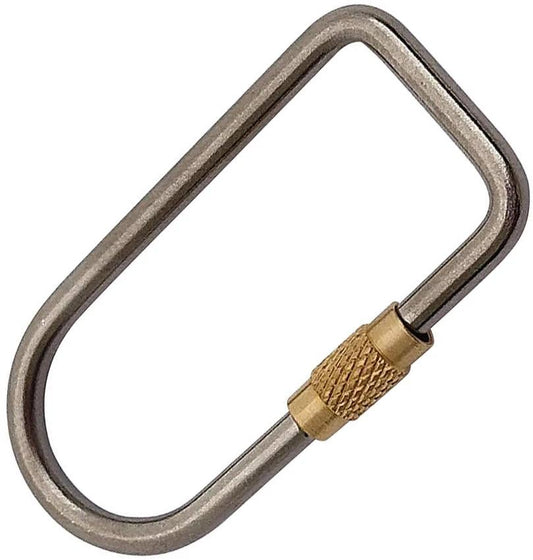 Flytanium Ti Flat Oval Keyring FLY-642 by Flytanium