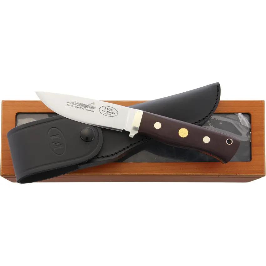 Fallkniven F1 Jas Next Gen Fixed Blade Knife 3G Steel Maroon Canvas Micarta Handle For Survivalists by Fallkniven