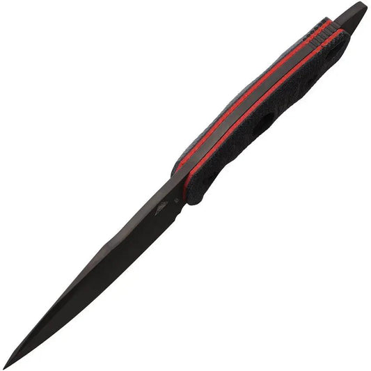 Fobos Knives Alaris Fixed Blade - CPM 3V Black PVD Coated 5 Inch Blade With Black Micarta Handle by Fobos Knives