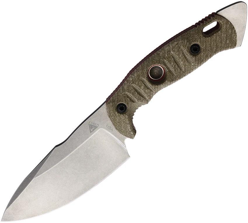 Fobos Knives Alaris Fixed Blade Grn/Red ALARIS-3V-MOD/RED by Fobos Knives
