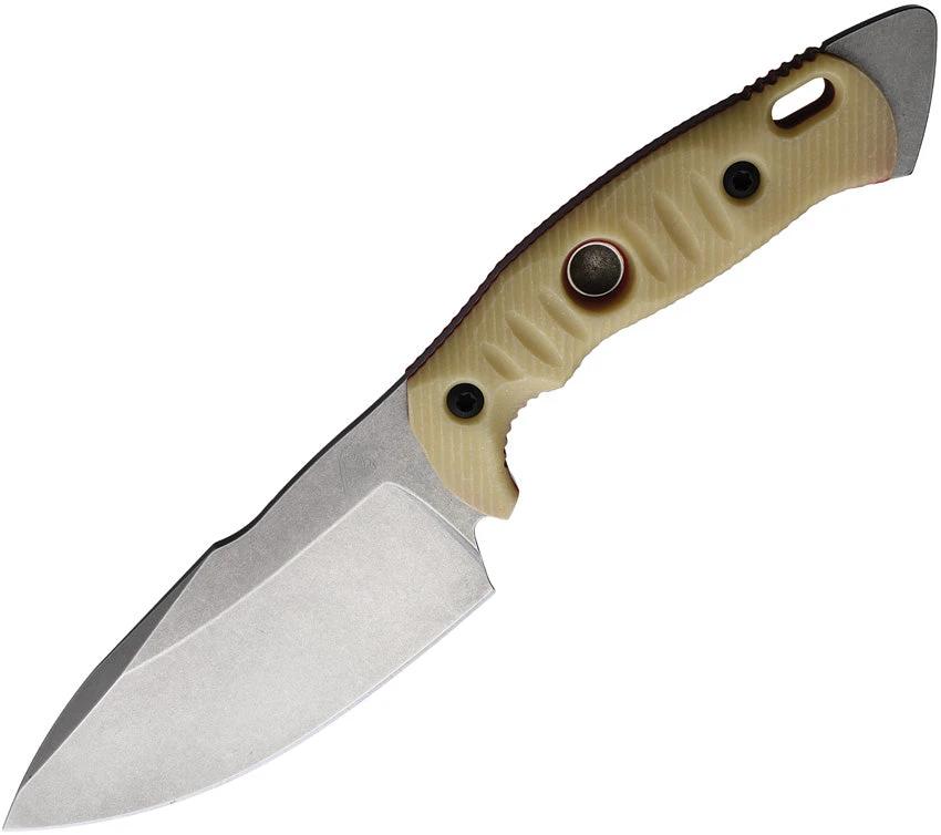 Fobos Knives Alaris Fixed Blade Ivr/Red ALARIS-3V-IVR/RED by Fobos Knives