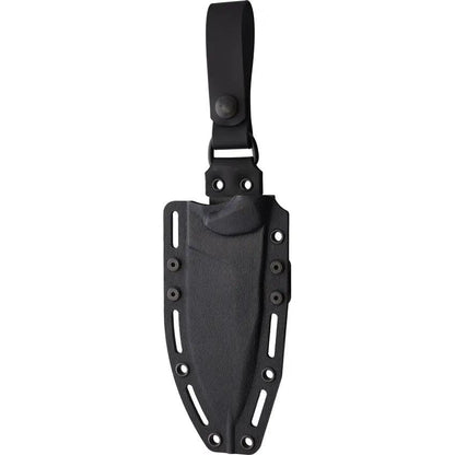 Fobos Knives Alaris Fixed Blade - 3V CPM Carbon Fiber Red Handle Full Tang Lanyard Hole by Fobos Knives