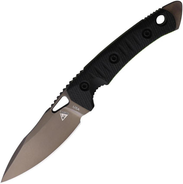 Fobos Knives Cacula Fixed Blade Blk/Grn FOB058 by Fobos Knives