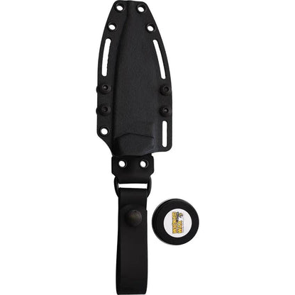 Fobos Knives Cacula Fixed Blade - Gray PVD CPM S35VN Blade With Black G10 Handle And Toxic Green Liners by Fobos Knives