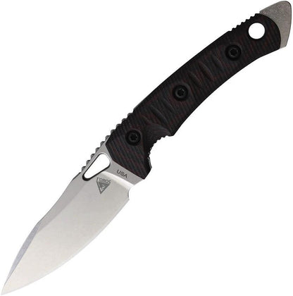 Fobos Knives Cacula Fixed Blade Blk/Red CACULA BLACK /RED G10 by Fobos Knives