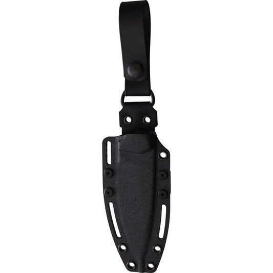 Fobos Knives Cacula Fixed Blade - Black Red G10 Handle, CPM S35VN 4.25 Inch Blade, Extended Tang, Kydex Sheath by Fobos Knives