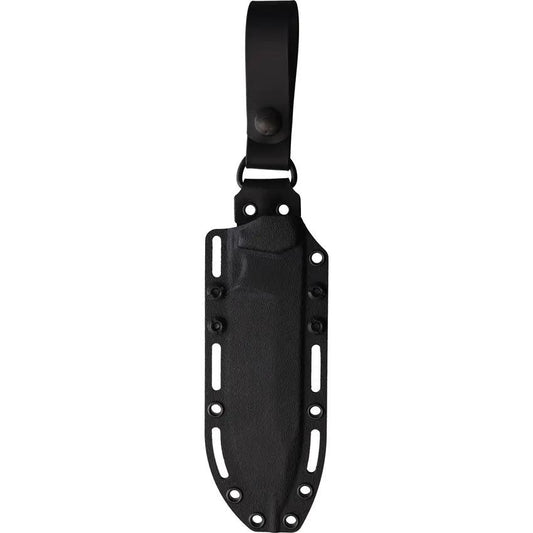 Fobos Knives Tier1 BC Fixed Blade MagnaCut 6in Blade Tang Shredded Carbon Fiber Handle Red Liners Black Kydex Sheath by Fobos Knives