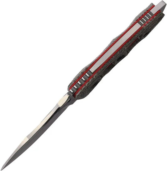 Fobos Knives Tier 1 Mini Camo T1MM MCamo Red - CPM 154 Blade, Skeletonized Micarta Handle, Full Tang by Fobos Knives