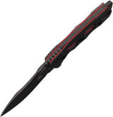 Fobos Knives Tier 1 Mini Mini PVD CF Red - 8 Inch EDC Knife With PVD Coated Blade And Skeletonized Carbon Fiber Handle by Fobos Knives