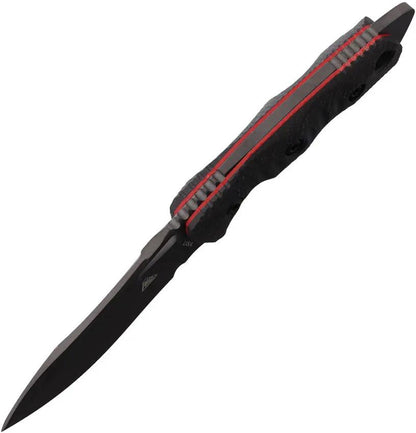 Fobos Knives Tier 1 Mini PVD CF - Carbon Fiber Handle With Red Liners And PVD Coated CPM-154 Blade by Fobos Knives