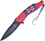Frost Cutlery Linerlock A/O Red OC-534F/RD by Frost Cutlery