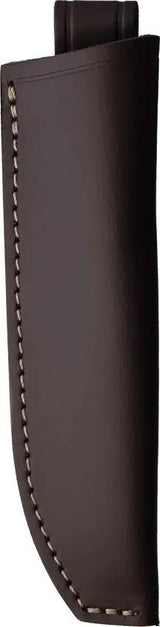 Forester 9015 Fixed Blade Knife - Olive Wood Handle Full Tang Satin Clip Point And Leather Sheath by Forester