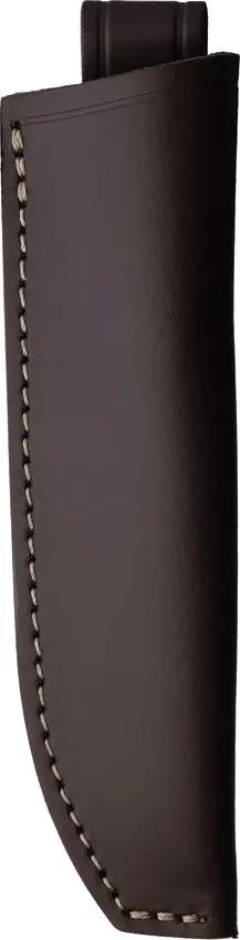 Forester Fixed Blade Olive Wood Handle - Satin MV-58 Stainless Drop Point Blade Full Tang Leather Sheath by Forester