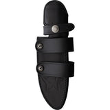 Fox Tokala Fixed Blade Micarta FX-105MB - Full Tang Stonewash Niolox Blade With Purple Canvas Micarta Handle by Fox