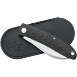 Fox Livri Slip Joint FX-273 - 2.75 Inch Satin M390 Blade, Green Canvas Micarta Handle, Lanyard Hole by Fox