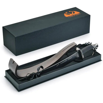 Fox Professional Sommelier 2C2007 - Satin Blade With Black And Silver Wire Wrapped Handle And Wooden Presentation Box by Fox