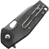 Fox Suru Linerlock - Black Micarta Handle And Bohler M390 Blade Jesper Voxnaes Design by Fox