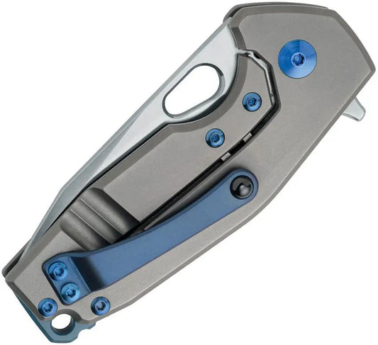 FOX VOX Suru Framelock Lft FX-526 SX TIBL - Left Hand Frame Lock Knife With Satin M390 Blade by FOX