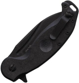 Fox Irves Linerlock Knife - Black PTFE Coated N690 Blade With G10 Handle Extended Tang Lanyard Hole Pocket Clip by Fox