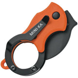 FOX Mini-Ka Linerlock Orange - Compact Hawkbill Knife With FRN Handle And Lanyard Hole by FOX