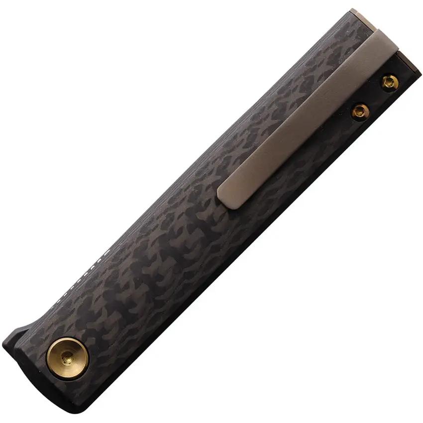 Fox CHNOPS Linerlock CF FX-543 CFBR - Carbon Fiber Handle M390 Black PVD Blade Bronze Spacer by Fox