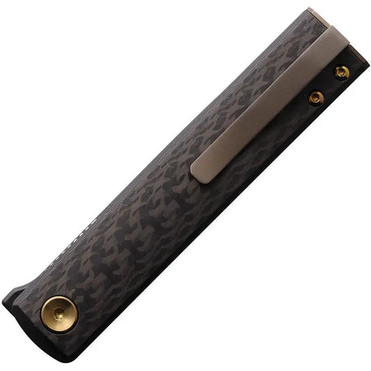 Fox CHNOPS Linerlock CF FX-543 CFBR - Carbon Fiber Handle M390 Black PVD Blade Bronze Spacer by Fox