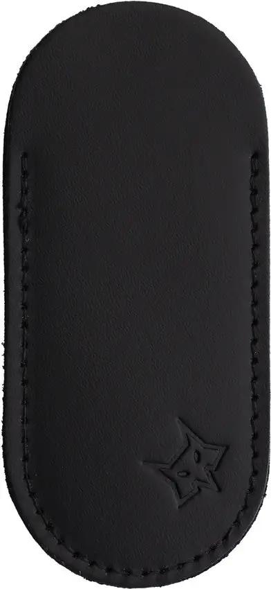 Fox Gunstock Barlow Olive - Satin M390 Blade Olive Wood Handle Titanium Bolsters Leather Pouch Included by Fox