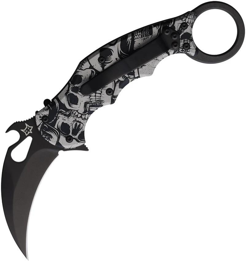 FOX Karambit Linerlock Skull FX 599 ALB-3 by FOX