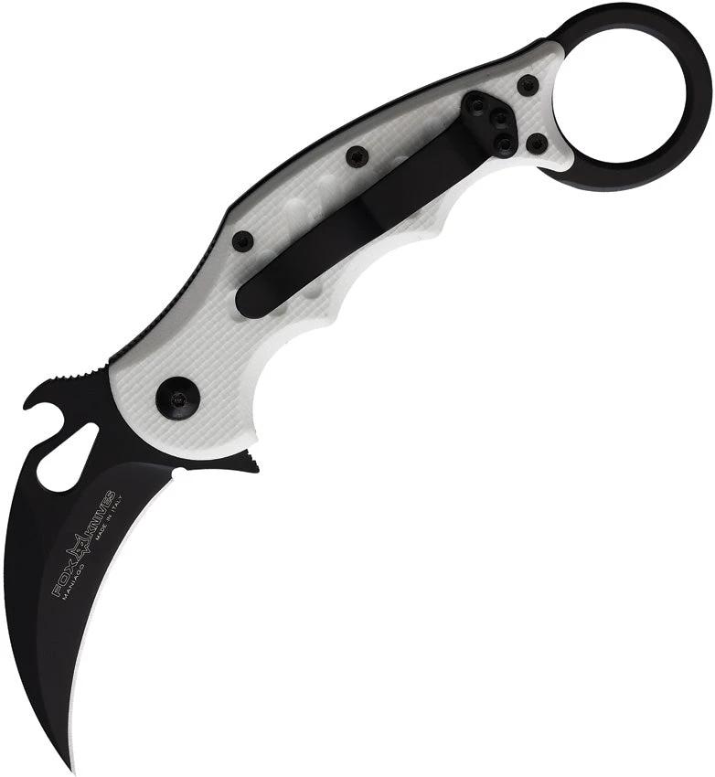 Fox Karambit Linerlock White G10 FX599W by Fox