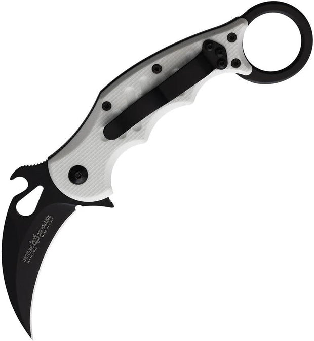 Fox Karambit Linerlock White G10 FX599W by Fox