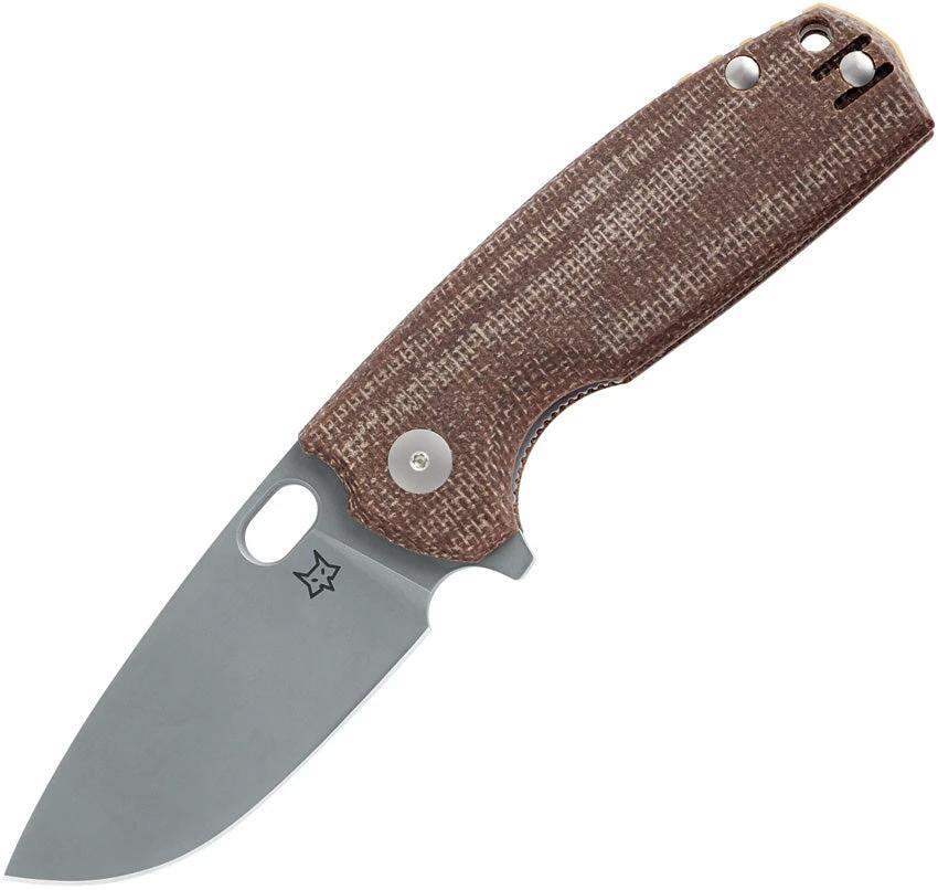Fox Core Linerlock Brown Micarta FX-604MBR by Fox